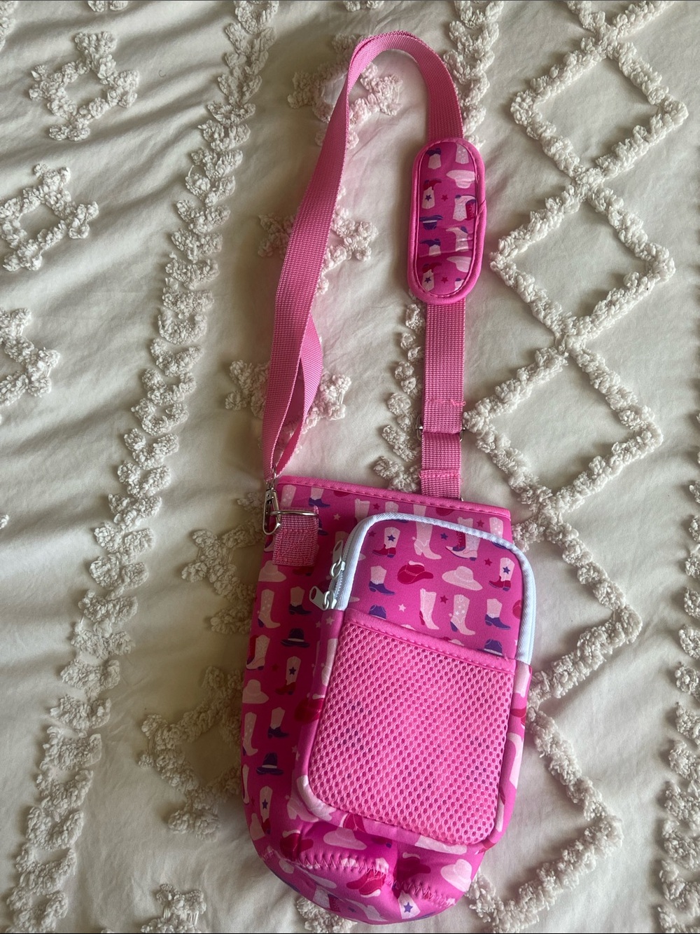 PINK COWGIRL BOTTLE SLEEVE BAG